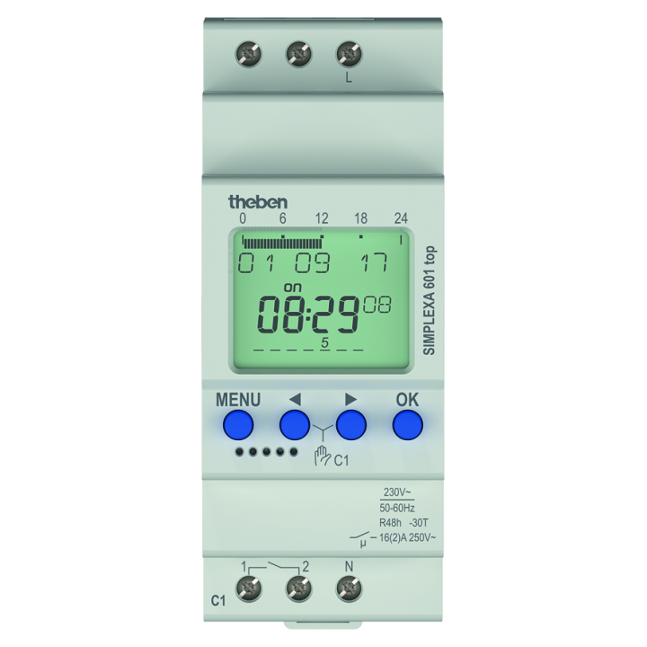 THEBEN CKN002 SIMPLEXA 601 Top 1-Channel 24/7 Timer 230V