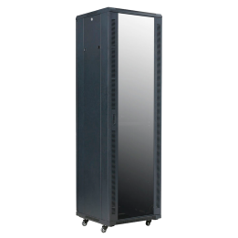 MARCA BLANCA RACK-42UFN 42U 19" Free-Standing Network Rack Cabinet with Tempered Glass Door