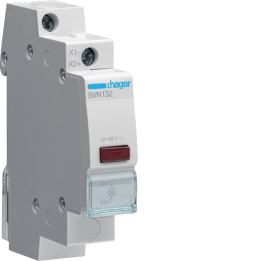 Hager SVN132 Red Indicator Light, 12/48V