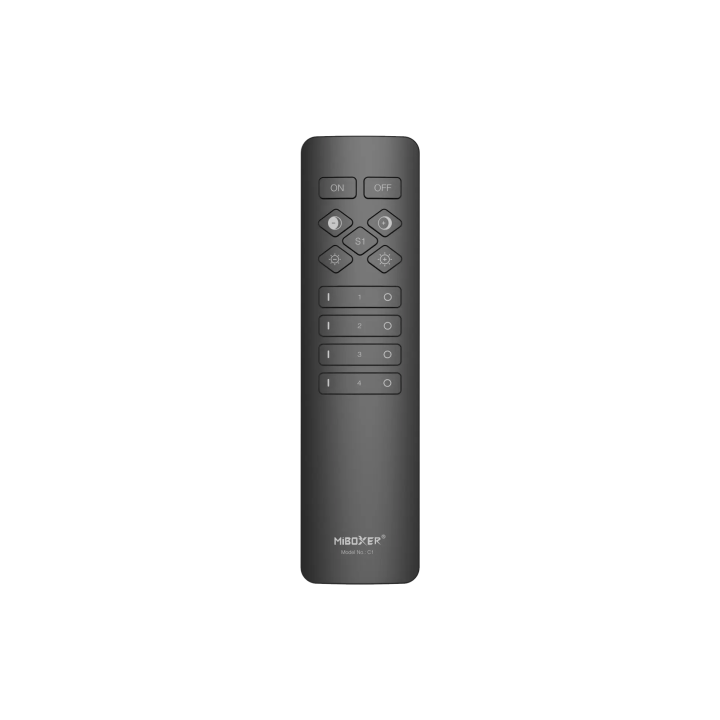 Remote controller MONO/CCT 4-zone Black 2xAAA C1B