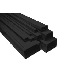 Cable duct 17x15mm black, UV