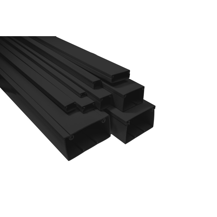 Cable duct 17x15mm black, UV