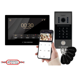 Revizoom RM-T273HD czarny – zestaw wideodomofonowy z kamerą RC-212HD-CK1