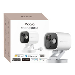 Aqara G5 Pro Camera Hub PoE – Outdoor Smart Home Gateway with Zigbee, Thread, Matter, HomeKit Secure Video, IP65, White