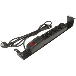 ACAR-F5/FA/RACK Power Strip 5 Outlets 16A 230V Schuko Socket Strip for Rack/Desk