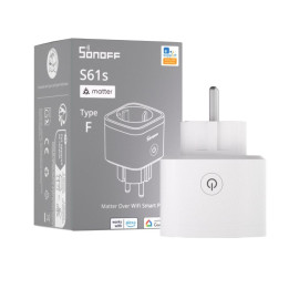 Sonoff S61s Gen2 (S61STPF) Smart Plug with Energy Monitoring, Wi-Fi / Matter, White