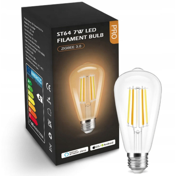 Tuya LB017 Smart Bulb 7W CCT ST64 ZigBee GL Series