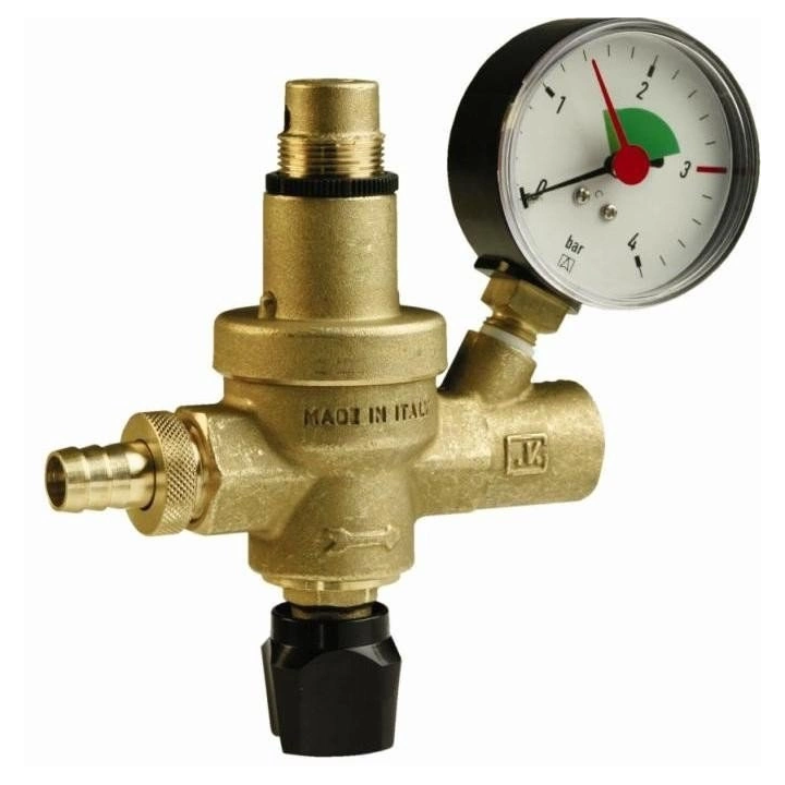 Afriso FAM automatic filling valve with pressure gauge 42406