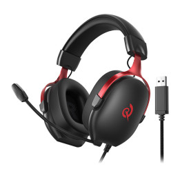 Auriculares para juegos QCY Heroad VN200 Pro (negro y rojo)