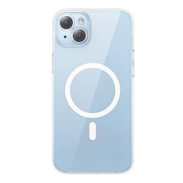 Funda magnética Baseus Crystal Series para iPhone 14 Plus + vidrio templado (ARSJ011102)