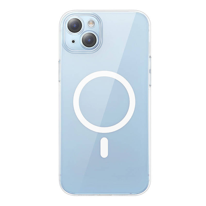 Funda magnética Baseus Crystal Series para iPhone 14 Plus + vidrio templado (ARSJ011102)