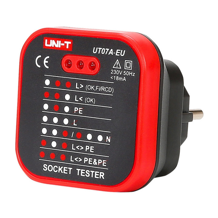 Tester per prese di corrente UNI-T UT07A-EU