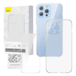 Baseus P60112201201-01 Set de funda transparente y cristal templado para iPhone 13 Pro