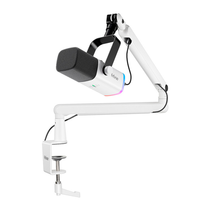 Fifine TAM8W Dynamic Microphone (White)