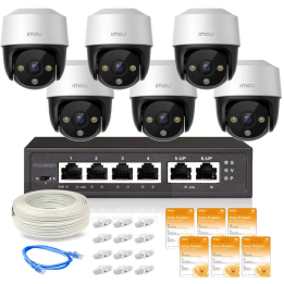 Imou Cruiser 4MP POE set of six IP cameras with Imou Protect Basic cloud service