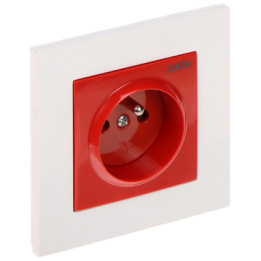 Elektro-Plast SANTRA/4142-10/EPN Single Schuko Wall Socket 16A 230V White