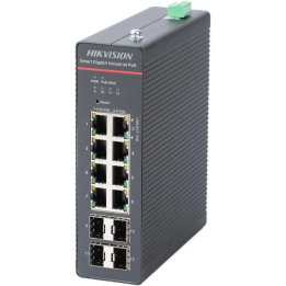 Conmutador PoE Hikvision DS-3T1512HP-SI-8P4FKIT(240W)