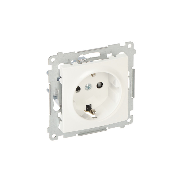 KONTAKT Simon DGSZ1Z.01/11-SIMON54 Одиночная розетка Schuko настенная 16A 250V белая