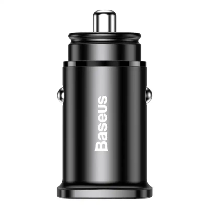 Cargador de coche cuadrado Baseus PPS QC4.0 / PD3.0 5A 30W (negro) CCALL-AS01