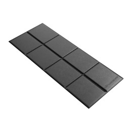 Urevo Fitnessgerätematte, 160 cm x 65 cm (schwarz)