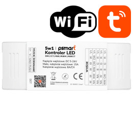 Psmart LC332 5-in-1 LED Controller DIM CCT RGB RGBW RGBCCT 5-24V 15A WiFi Tuya