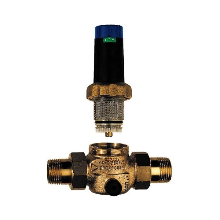 Pressure regulator 315.2 DN50 2 inches to 70°C with pressure gauge for water systems
