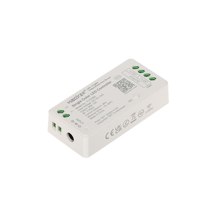 MiBOXER FUT036S 2.4GHz контроллер светодиодной ленты – 12-24V DC одноканальный диммер для приложения Smarteg Smart Life