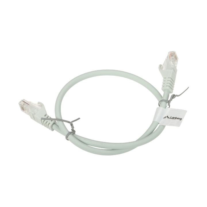 Patchcord RJ45/6/0,5-CU-SZARY 0,5 m Lanberg