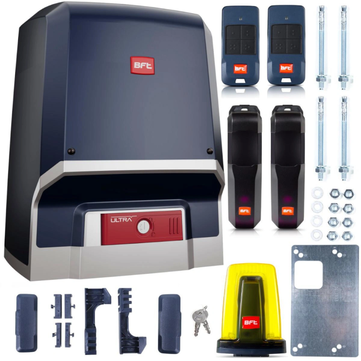 BFT Ares Ultra BT B1000 Комплект для откатных ворот, 24 В, магнитные концевые выключатели, 1000 кг, IP44, 12 м/мин.