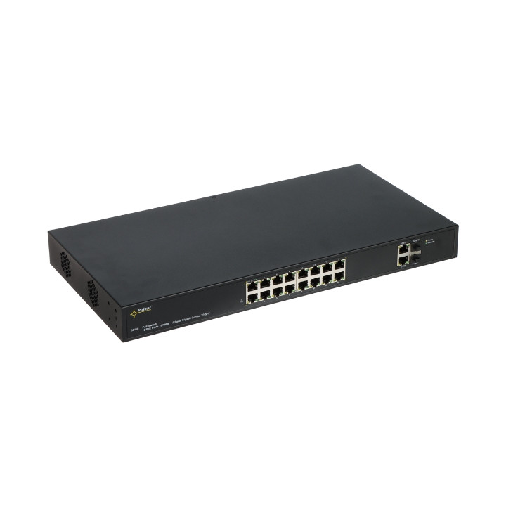 PULSAR SF-116 16-портовый PoE оптоволоконный коммутатор