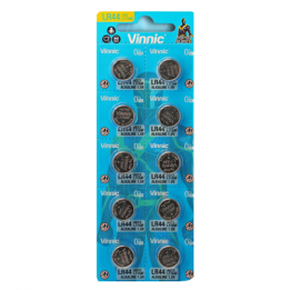 Vinnic L1154F AG13 LR44 A76 V13GA 1,5 В 140 мАч Щелочные батарейки 10 шт.