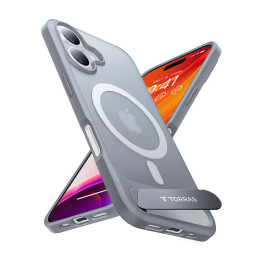 Estuche Torras Pstand Series para iPhone 16 Plus (gris titanio) X00FX1941