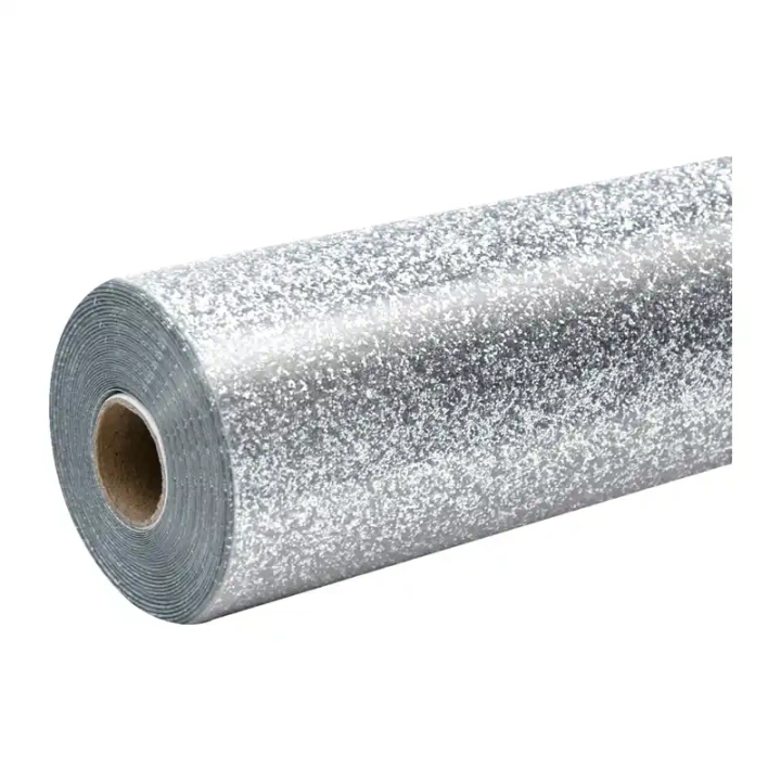HTVRONT Glitter Heat Transfer Film, 30.5 cm x 90 cm (silver)