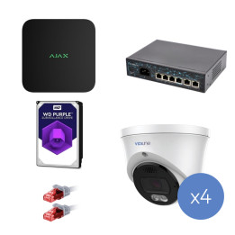 Zestaw do monitoringu IP VidiLine ZES-AJAX-VIDI-38D 4 kamery 8MP NVR 4K