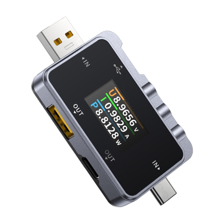 FNIRSI FNAC-28 USB-C USB-A Probador USB 2 en 1