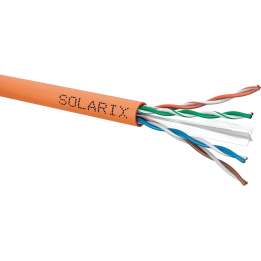 Solarix CAT.6 U/UTP LSOHFR B2ca s1d1a1 twisted pair cable 500 m