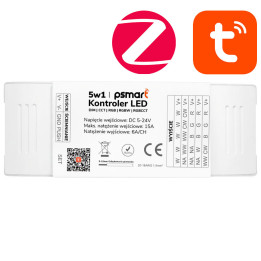 Psmart LC331 5-in-1 LED Controller Dim CCT RGB RGBW RGBCCT 5-24V 15A ZigBee Tuya