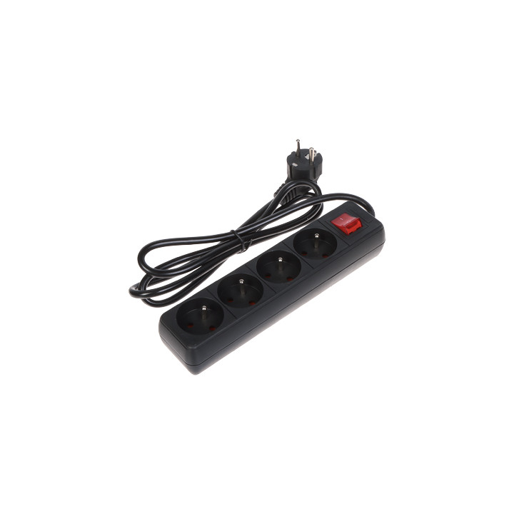 PR-1.5M-4G-SW/B Power Strip 4 Outlets 1.5m Cable White