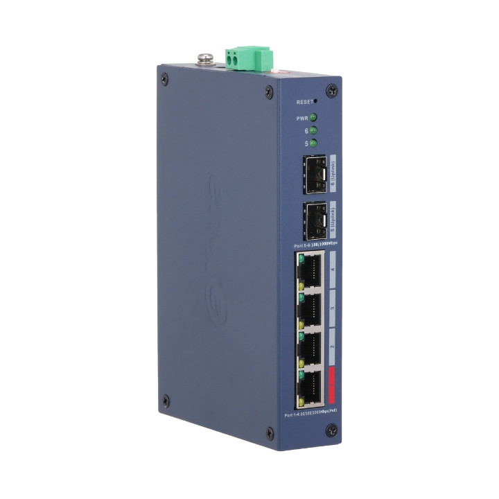 DAHUA CHS4206-4GT-90 4-Port PoE Industrial Switch with SFP