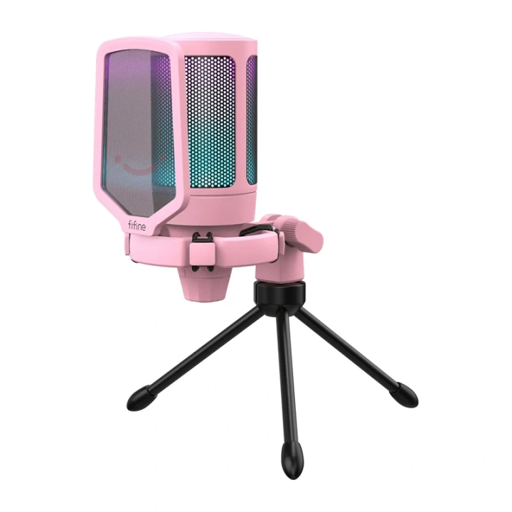 Fifine A6V Gaming Microphone (Pink)