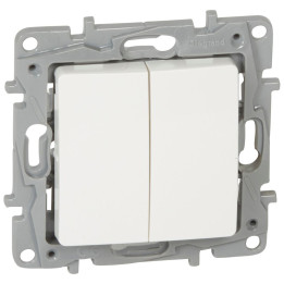 BOUTON DOUBLE 6A BLANC