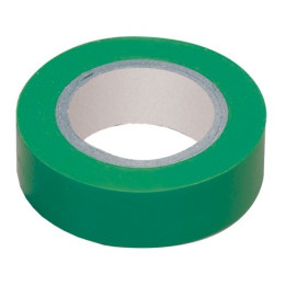 Cinta aislante IEK 0,13 x 15 mm, 10 m, verde