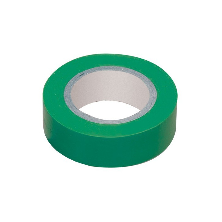 Cinta aislante IEK 0,13 x 15 mm, 10 m, verde