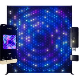 Twinkly Wall 1120 LED RGB czarny