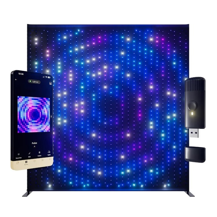 Twinkly Wall 1120 LED RGB czarny