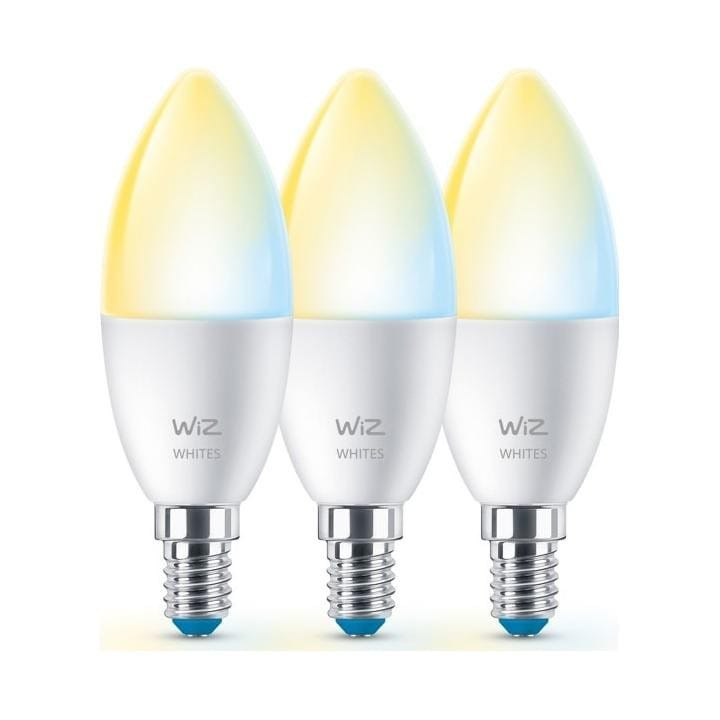 WiZ,Свеча,4,9Вт,2700-6500,C37,E14,3 шт источник света