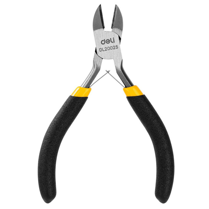 Мини-клещи 5 дюймов Deli Tools EDL20025 (желтые)