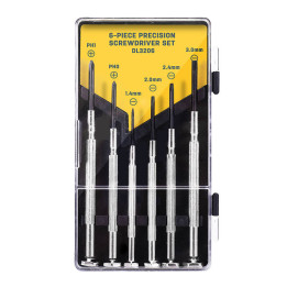 Набор прецизионных отверток, 6 шт. Deli Tools EDL3206