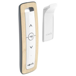 Somfy 1-channel Situo io remote control in light wood imitation