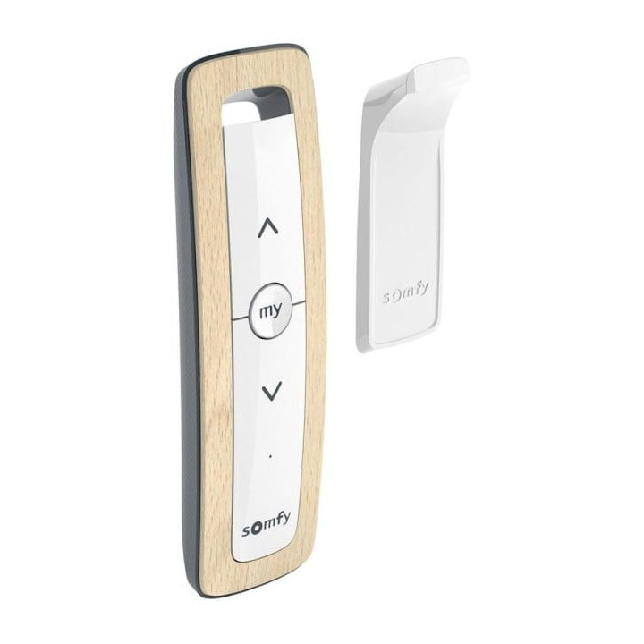 Somfy 1-channel Situo io remote control in light wood imitation